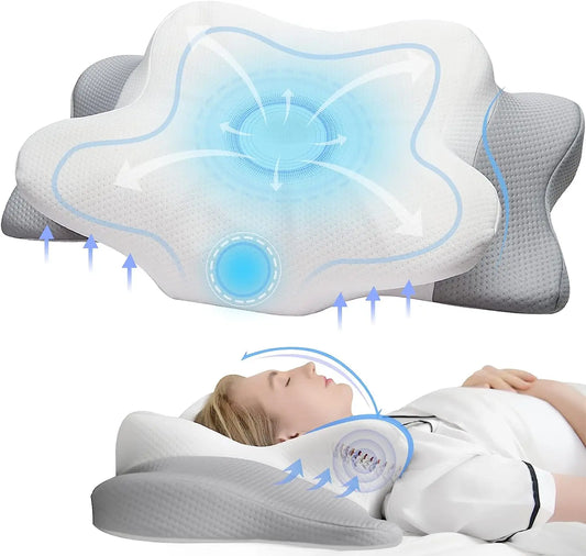 Pulatree Ergonomisch Geheugenfoam Kussen: Zeg Vaarwel Tegen Nek- en Schouderpijn met Ons Geurloos Cervicaal Steunkussen!