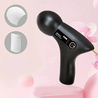 Ultieme Diepe Weefsel Massagepistool - USB Oplaadbaar, Draagbare Volledige Lichaams Spierontspanning, 4-Snelheid Verstelbare Fascie Massageapparaat in Chic Roze en Zwart