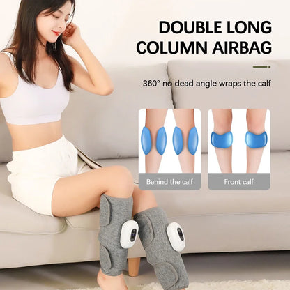 Oplaadbare Draadloze Elektrische Beenmassager met Luchtcompressie - 3 Modi van 360° Kuitmassage voor Ultieme Ontspanning