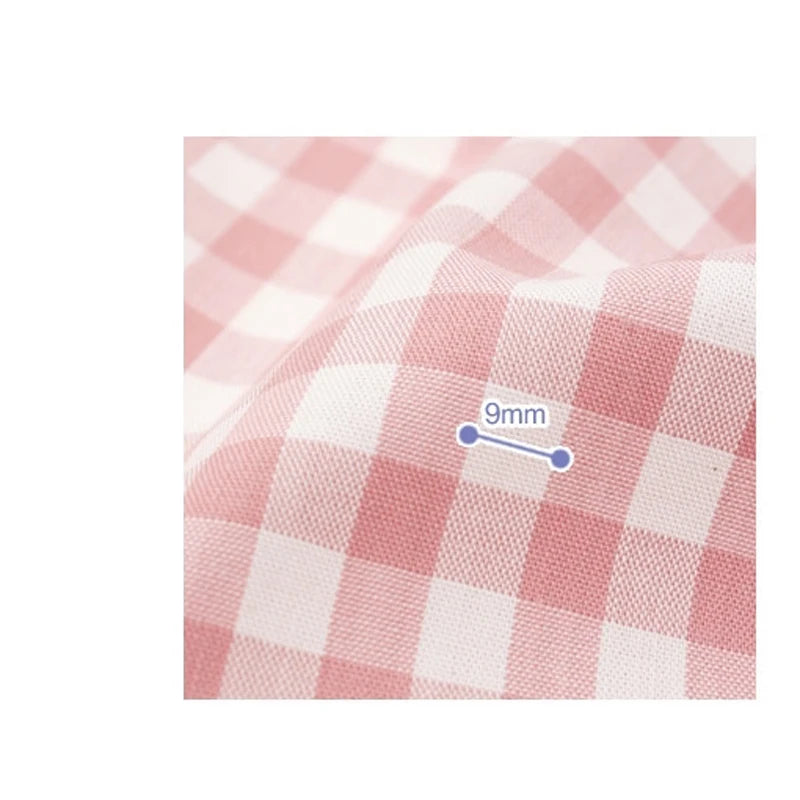 Pink Linen Cotton Fabric for Sewing Quilting Patchwork DIY Bags Baby Clothes Home Decor