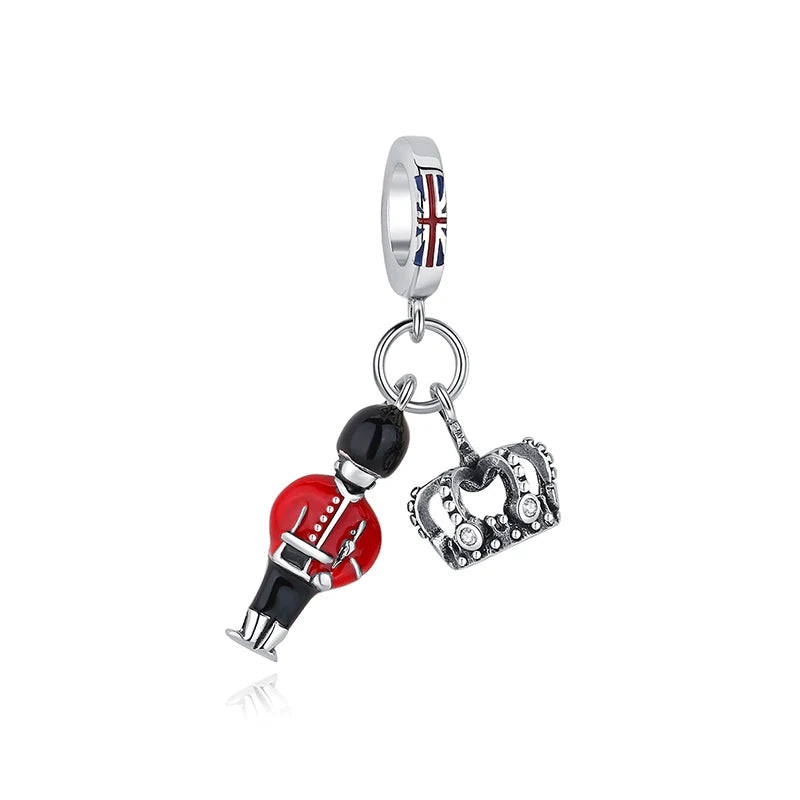 925 Sterling Silver London Bus Charm Bead