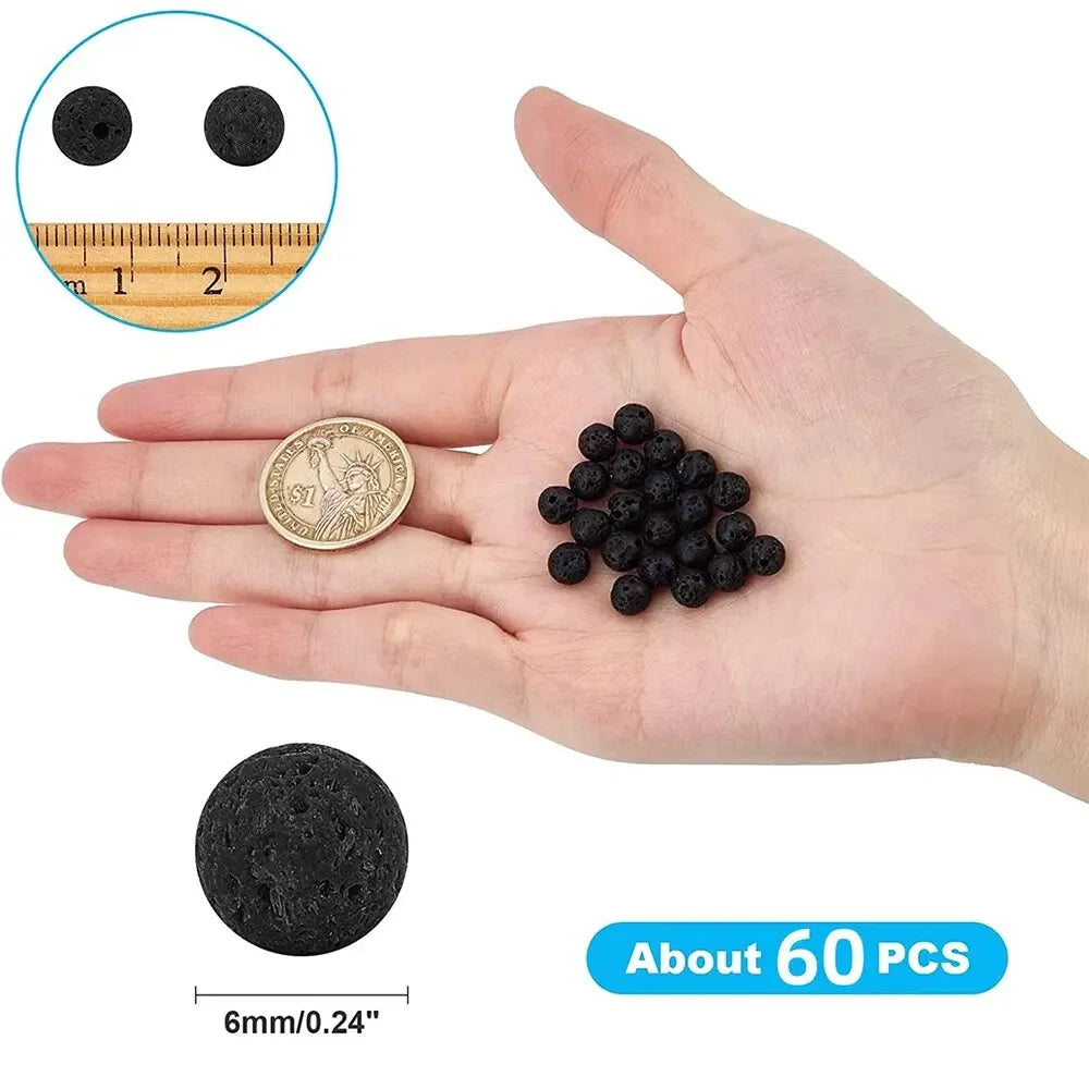 6mm Natural Stone Beads Malachite Amethyst Lapis Rose Quartz Lava Round Gemstone Beads 15 Inch Strand Jewelry Making