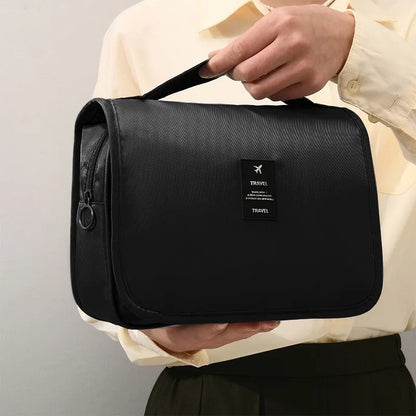 Chic Waterdichte Reis Make-up Tas - Stijlvolle Toilettas Organizer & Badhaak Zak voor Vrouwen - Premium Kwaliteit Oppslagoplossing!