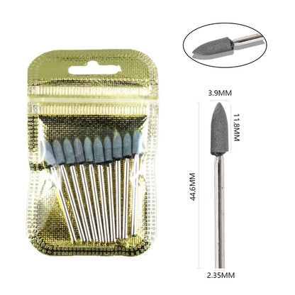 Ultimate 10-delige Diamanten Vijl Bit Set voor Perfecte Manicure & Pedicure met Elektrische Machine - Inclusief Borstel en Freesgereedschap