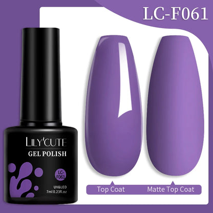 LILYCUTE 7ML Snelle-Extensions Nagelgel - Semi-permanente Acryl Kristalwit & Helder Nude Nagellak voor Prachtige UV Opbouw