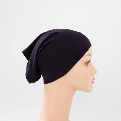 Chic en Stijlvol 56-Kleurige Vrouwen Binnen Hijab Tube Muts - Premium Bamboe Jersey Onderheadscarf voor Moslim Mode