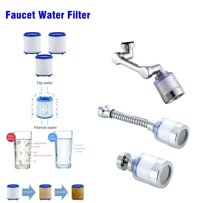 10-delig Drukgestuurde Bubbler Filter Set – Geavanceerde Kraan Purifier & Douchefiltratie voor Verwijdering van Chloor en Zware Metalen in uw Keuken