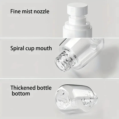 Set van 2 Mini Fijne Mist Spuitflacons – Draagbare, Navulbare Alcohol Atomizers voor Huidverzorging en Schoonheid Essentials