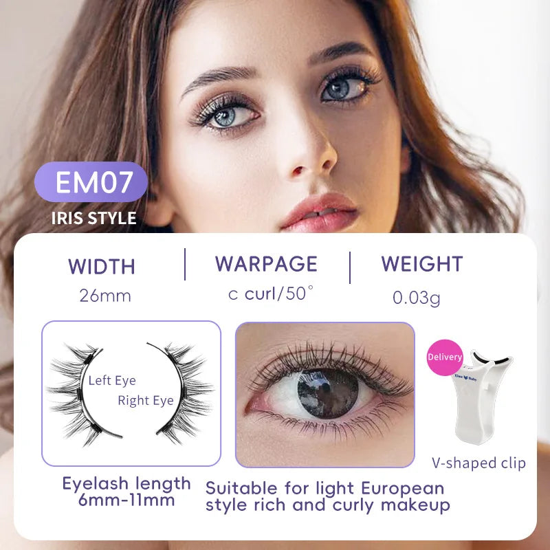 Magnetische Valse Wimpers - 4 stuks/1 paar van Eenvoudig Te Dragen, Zachte en Natuurlijke Quantum Magnet Oogmake-up met Applicator, Geen Lijm Nodig!