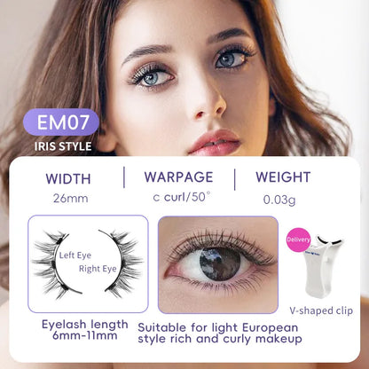 Magnetische Valse Wimpers - 4 stuks/1 paar van Eenvoudig Te Dragen, Zachte en Natuurlijke Quantum Magnet Oogmake-up met Applicator, Geen Lijm Nodig!