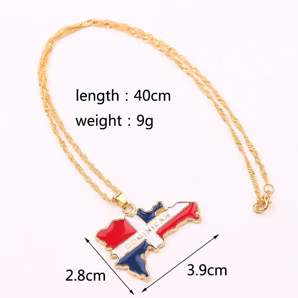Stijlvolle SOMESOOR Afrikaanse nationale vlag ketting - Vier Nigeria, Ghana en Jamaica met hip-hop emaille hanger kettingjuwelen - Perfect cadeau voor vrouwen
