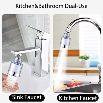 360° Universele Kraan Waterfilter - Hoch-Efficiënte, Verwijderbare Cartridge voor Keuken en Badkamer Purificatie