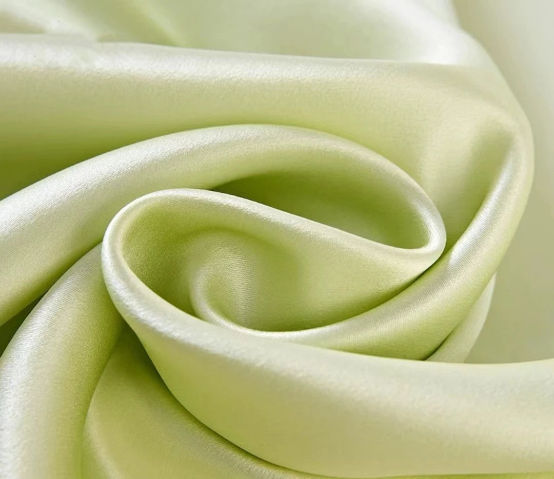 100% Mulberry Silk Fabric 114cm Wide Plain Dyed Solid Color Silk for Dresses Scarves Sewing by Meter