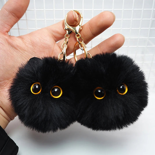 Schattige Pluche Kat Sleutelhanger - Charmante Cartoon Pop Pendant voor Dames en Meisjes Tassen, Autosleutels, en een Perfect Cadeau Accessoire voor Kinderen