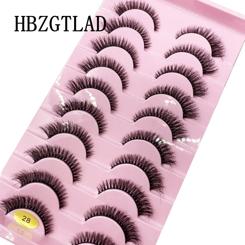 Verhoog je uitstraling met 10 paar luxe natuurlijke lange 3D nerts valse wimpers - Perfect voor make-up liefhebbers!