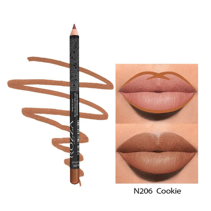 Vibrante 14-kleurige Nude Matte Lippenstift Pencil - Langdurig, Waterproof en Hoog Gepigmenteerde Lippenlijner voor Prachtige Lippenmake-up!