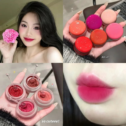Luxe Matte Lip Mud Blush - Veelzijdige Waterdichte Kleilippenstift voor Indrukwekkende, Langdurige Kleur! Niet-plakkerige Bekergemiddelde Formule in Stralende Rode Tint - Mousse Cosmetics voor Prachtige Lippen!