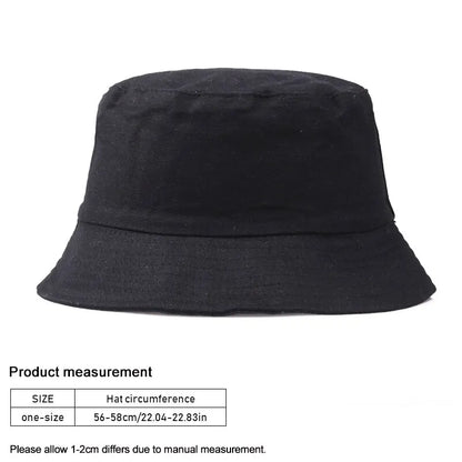 Sophie - Stijlvolle Zwarte Vouwbare Katoenen Bucket Hat