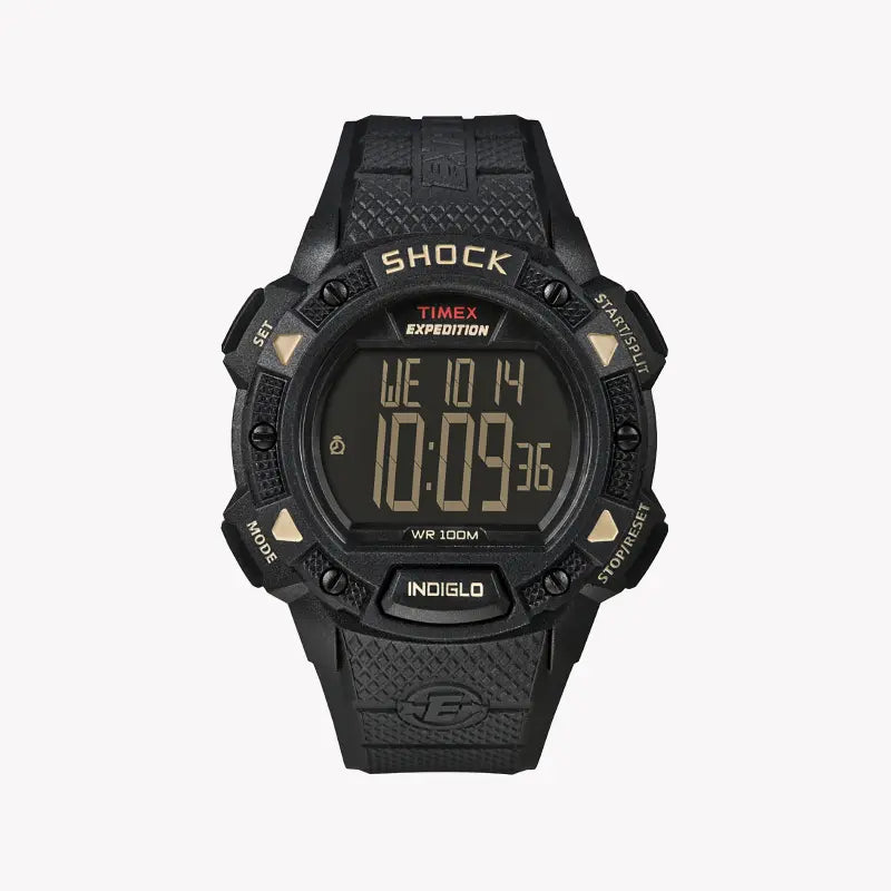 Timex Men's Black Resin Watch, Digital Dial | T49896-0