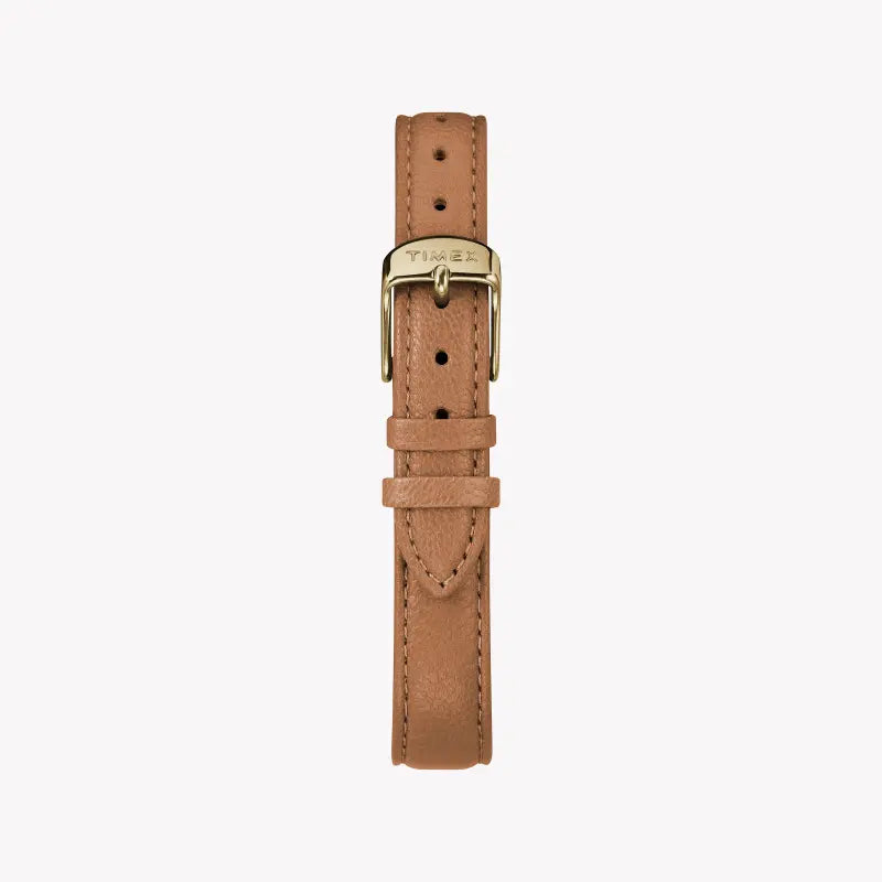 Timex Women's Brown Leather Watch, Silver Dial | TW2R27900-2