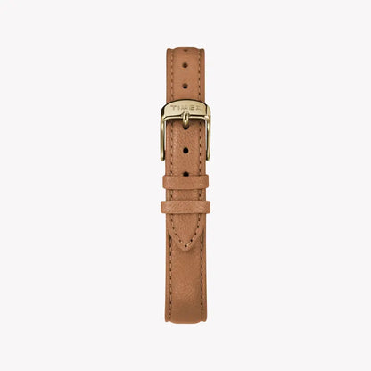Timex Women's Brown Leather Watch, Silver Dial | TW2R27900-2
