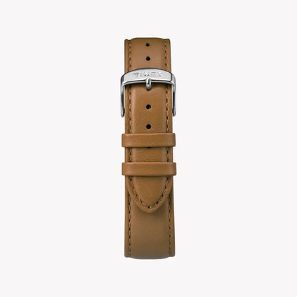 Timex Men's Brown Leather Watch, Gray Dial | TW2R49700-2