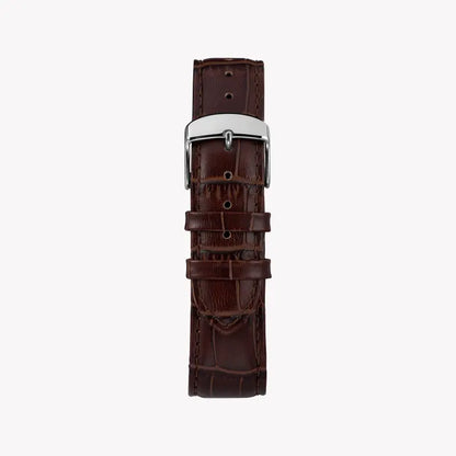 Timex Men's Blue Dial Watch, Brown Leather Strap | TW2R86800-2