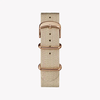 Timex Women's Pink Fabric Watch, Off White Dial | TW2R92400-2