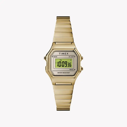 Timex Women's Gold Stainless Steel Watch, Digital Dial | TW2T48000-0