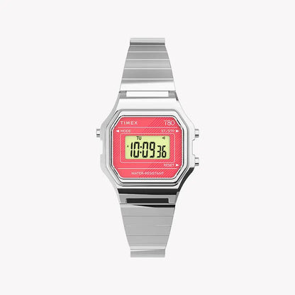 Timex Women's Silver Stainless Steel Watch, Digital Dial | TW2U94200-0