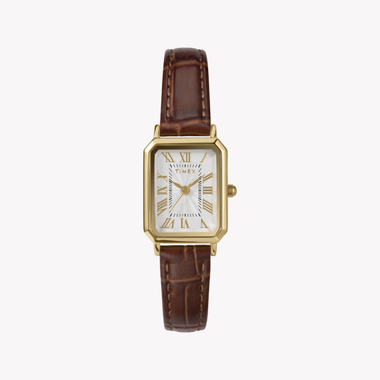 TIMEX Women's Gold/Brown Quartz Watch | TW2Y00900-0