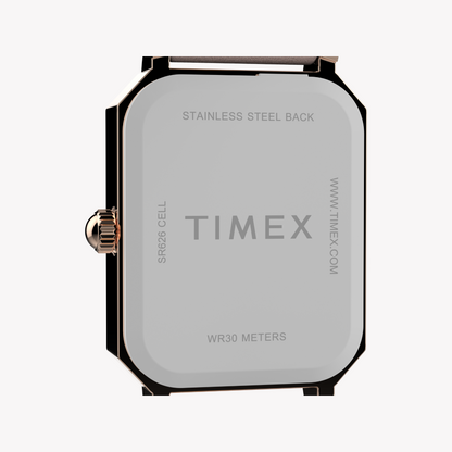 TIMEX Women's Rose Gold/Pink Leather Watch | TW2Y01100-4