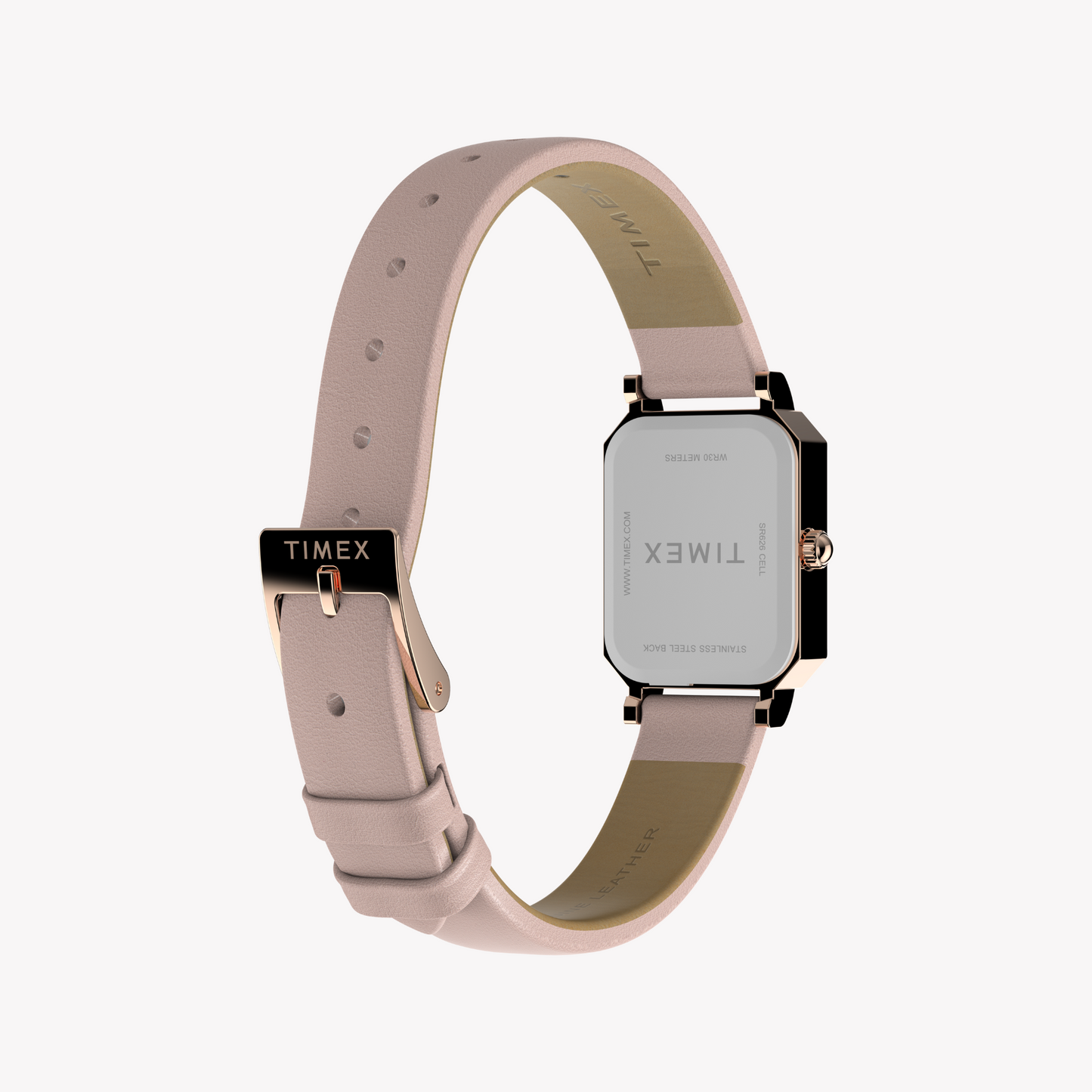TIMEX Women's Rose Gold/Pink Leather Watch | TW2Y01100-2