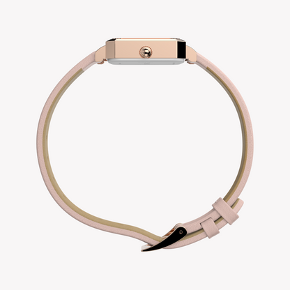 TIMEX Women's Rose Gold/Pink Leather Watch | TW2Y01100-1
