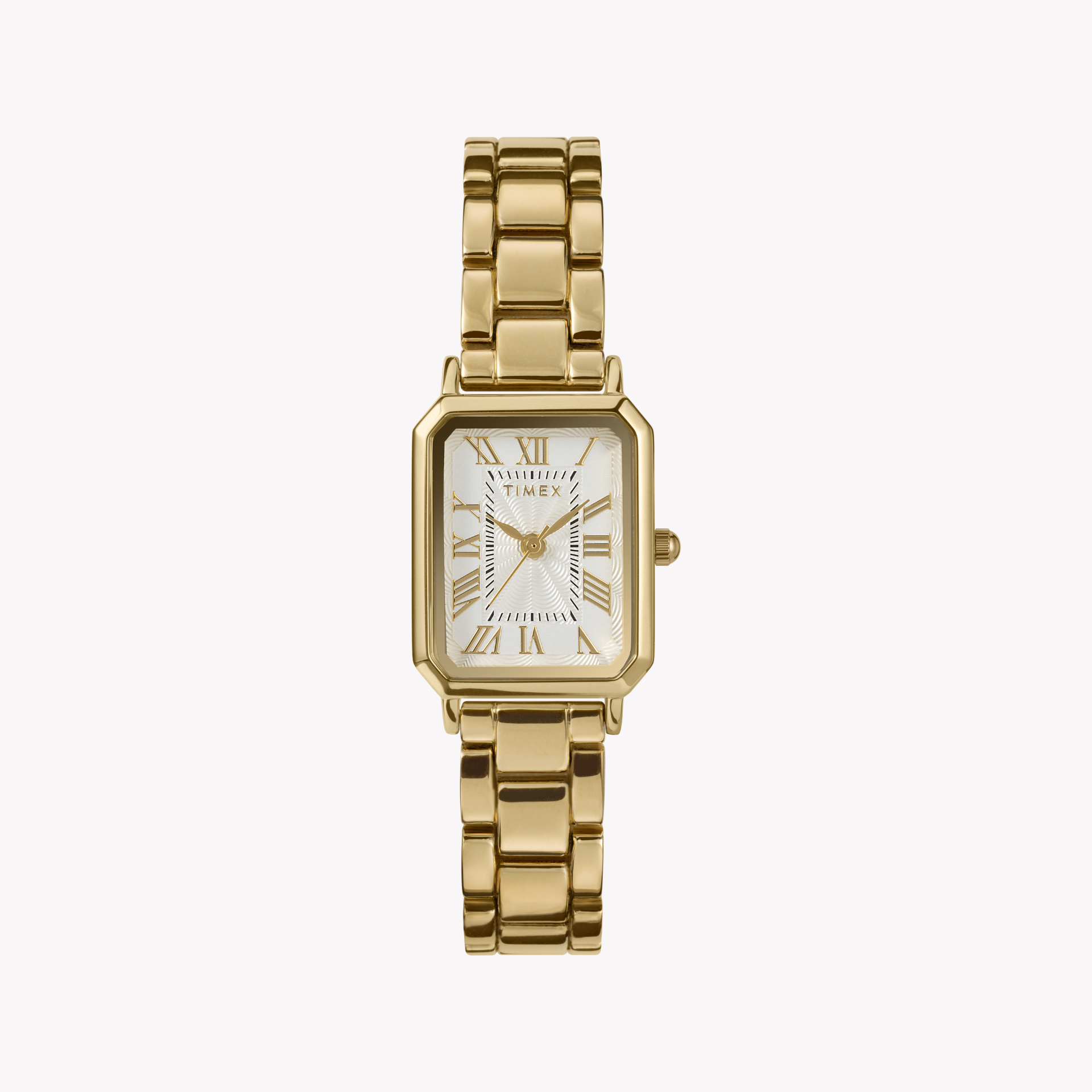 TIMEX Women's Gold Alloy Watch, Gold/White | Model TW2Y01200-0
