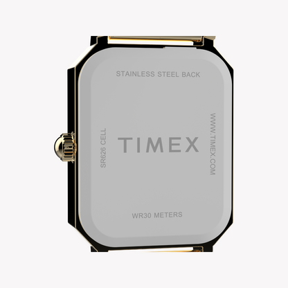 TIMEX Women's Gold Alloy Watch, Gold/White | Model TW2Y01200-4