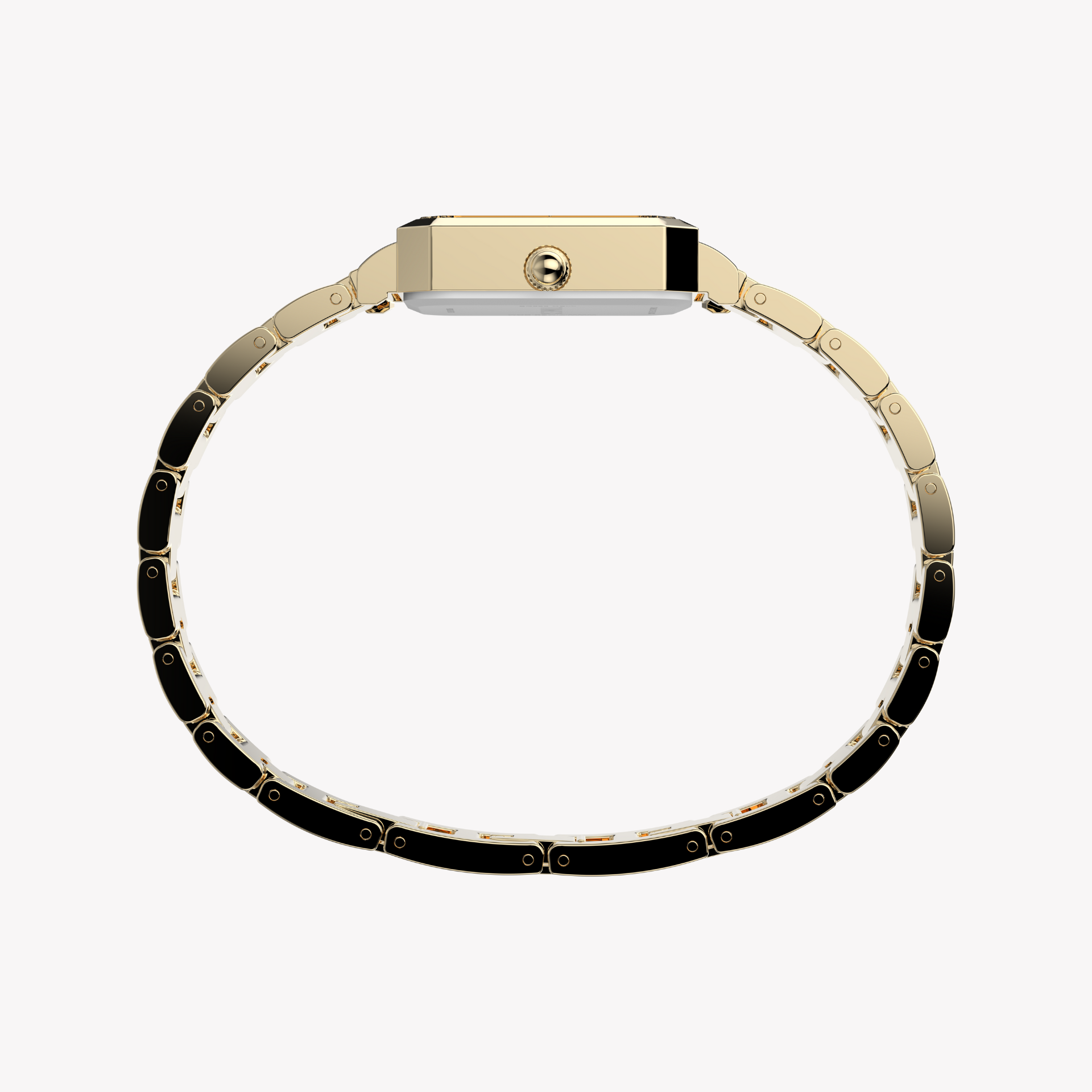 TIMEX Women's Gold Alloy Watch, Gold/White | Model TW2Y01200-1