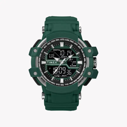 Timex Men's Green Resin Watch, Digital Dial | TW5M22800-0