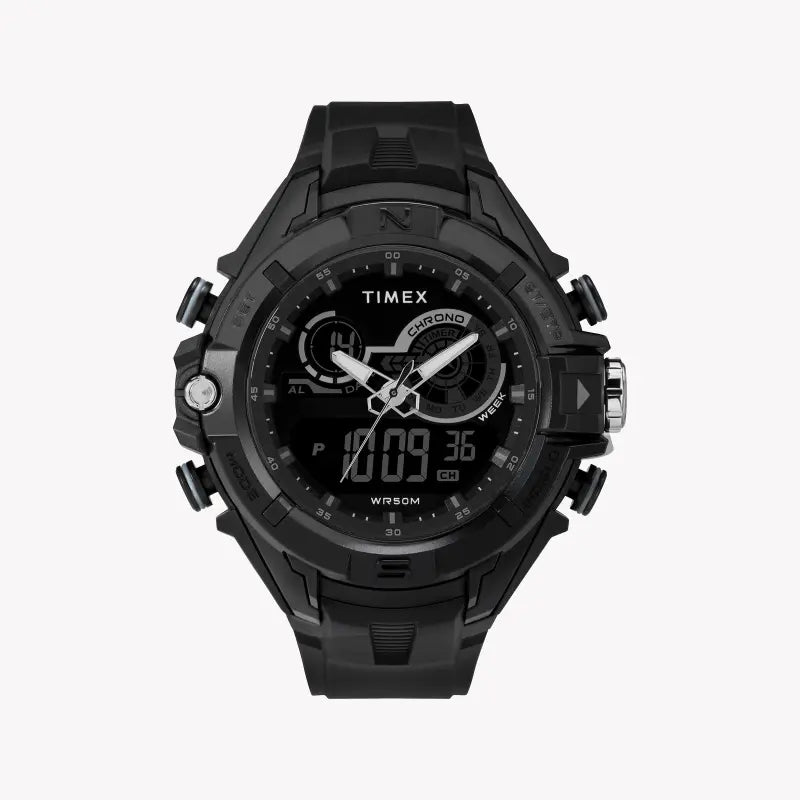 Timex Men's Black Resin Watch, Digital Dial | TW5M23300-0