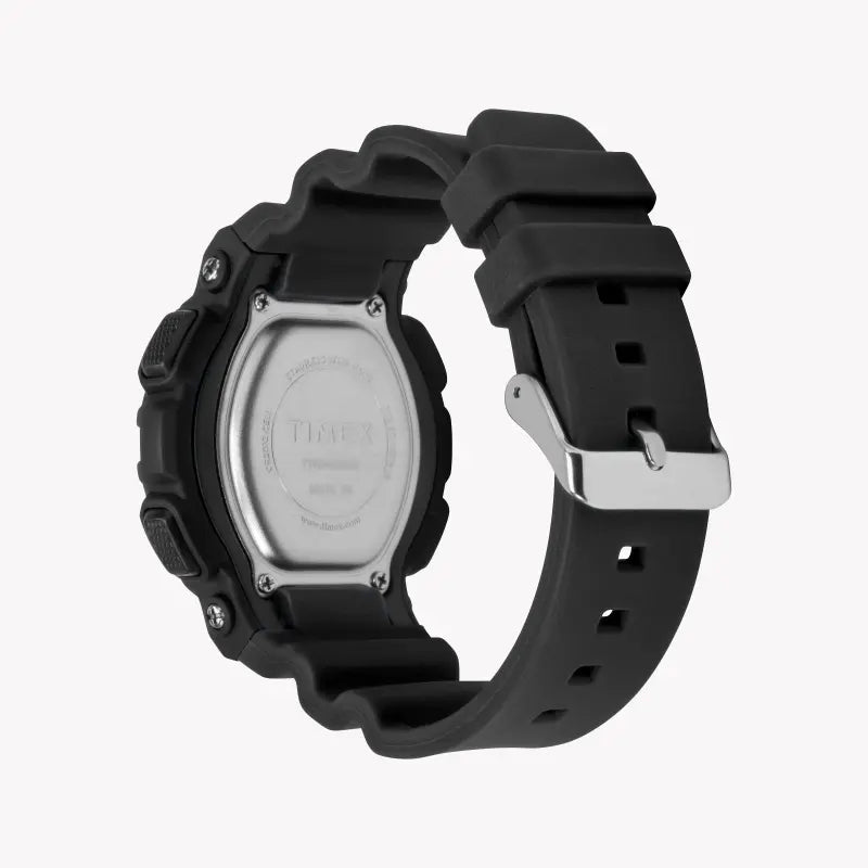 Timex Unisex Black Silicone Watch, Digital Dial | TW5M23600-2