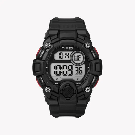 Timex Men's Black Resin Watch, Digital Dial | TW5M27600-0