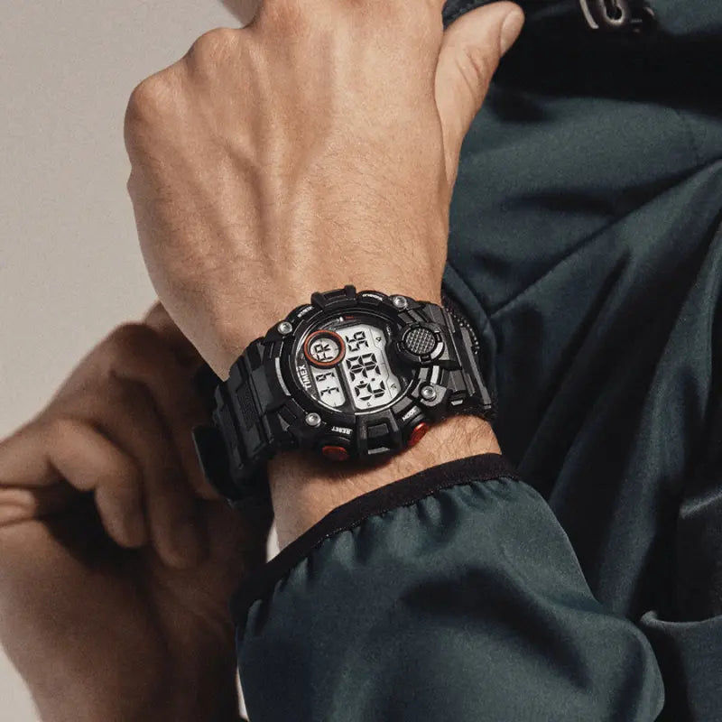 Timex Men's Black Resin Watch, Digital Dial | TW5M27600-2