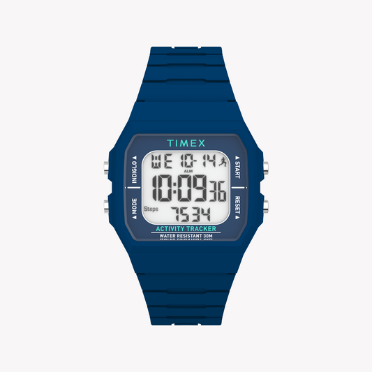 Timex Unisex's Resin Blue, Silicone Blue | TW5M55700-0