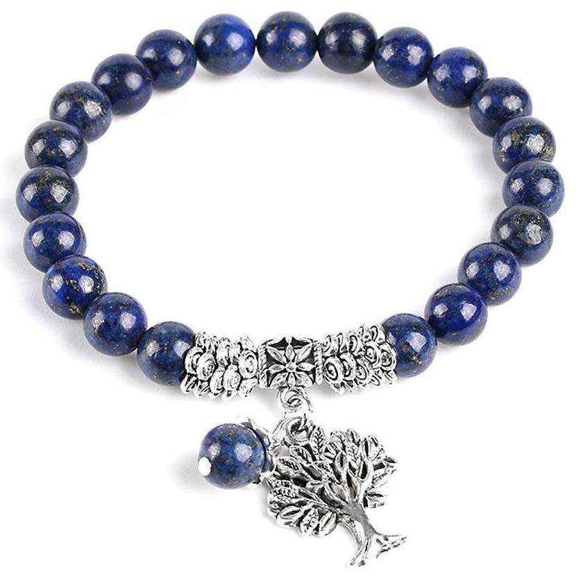 Lapis Lazuli Tree of Life Bracelet - Embrace Nature's Wisdom