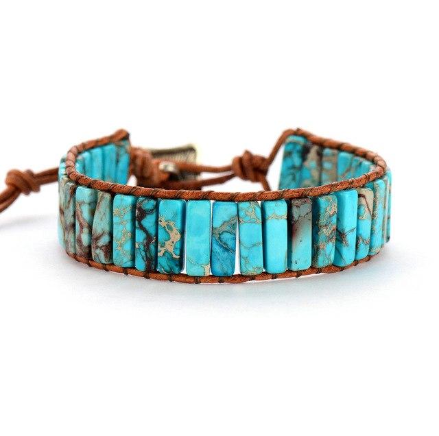 Handcrafted Turquoise Chakra Healing Bracelet