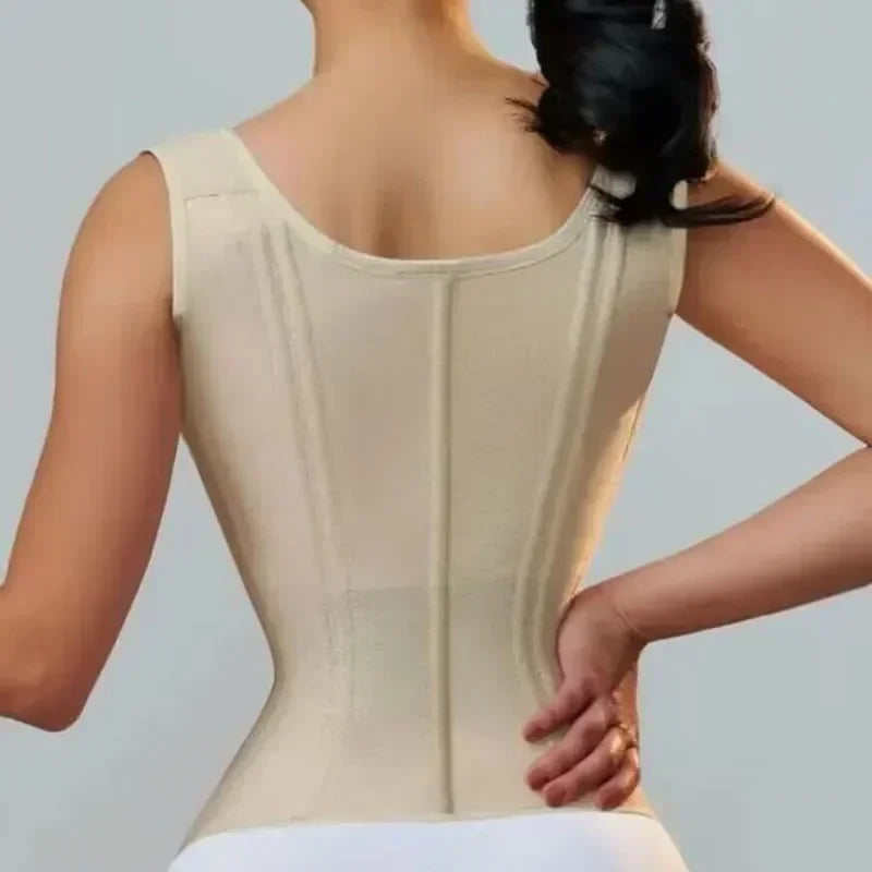 Ultimative Dubbele Compressie Dames Taille Trainer Vest - Verstelbare Shapewear Korset met Rits en Haak-Ogen voor een Perfecte Silhouet!
