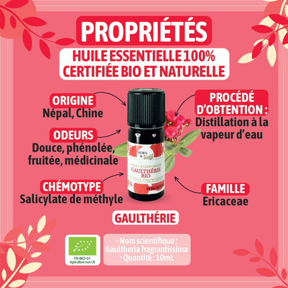 Huile essentielle Gaulthérie Certifiée Bio-1