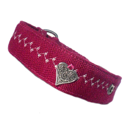 Prediletto Handmade Valentine Heart Dog Collar-0