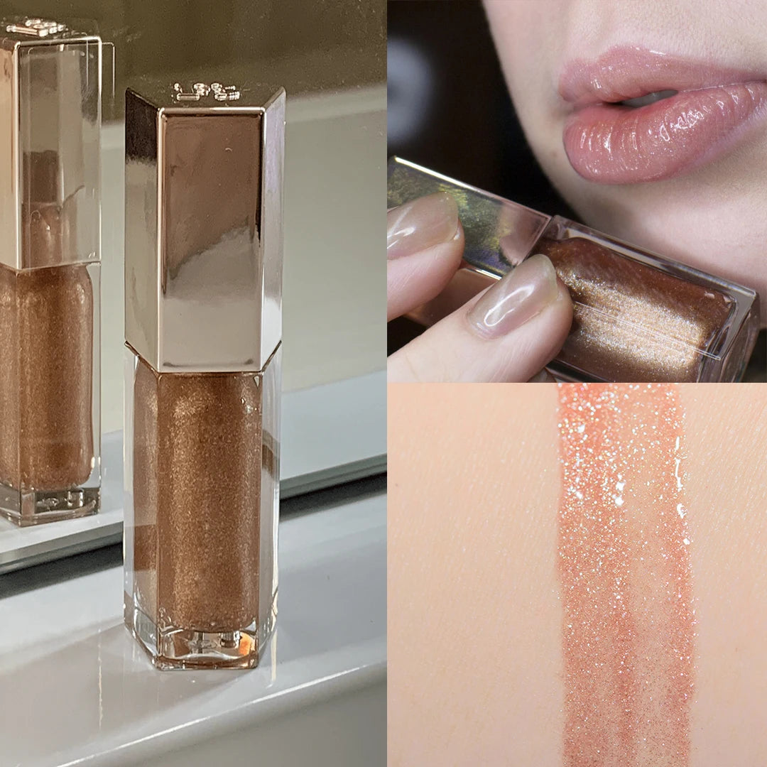 Verhoog je Glans: FB Gloss Bomb Cream Heat High Shine Glitter Lipgloss - Vochtinbrengende Plumper voor Langdurig Weelderige Lippen (9ml)