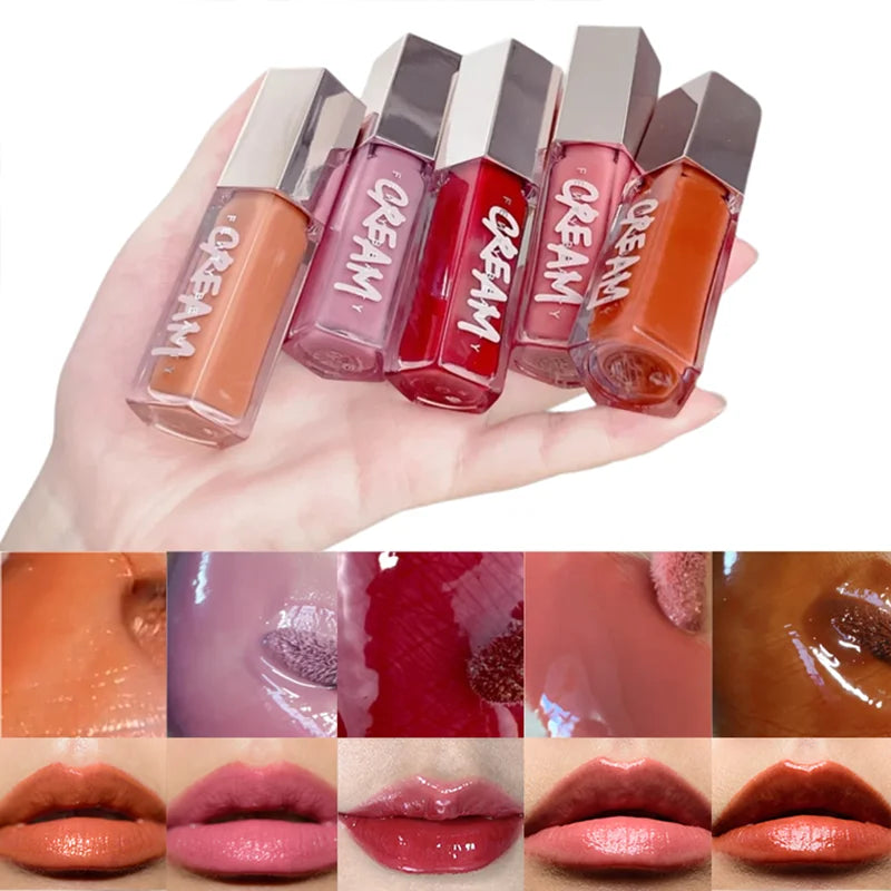 Verhoog je Glans: FB Gloss Bomb Cream Heat High Shine Glitter Lipgloss - Vochtinbrengende Plumper voor Langdurig Weelderige Lippen (9ml)